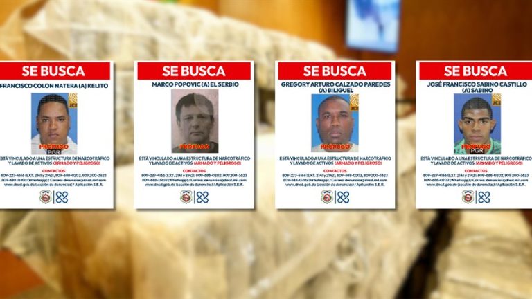 Emiten alerta de búsqueda y captura contra cuatro vinculados a red de lavado de activos del narcotráfico