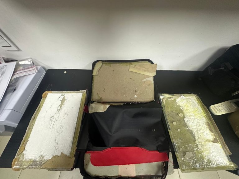 DNCD FRUSTRA ENVÍO A EE. UU. Y RÓTERDAM DE LÁMINAS DE COCAÍNA OCULTAS EN CARPETAS